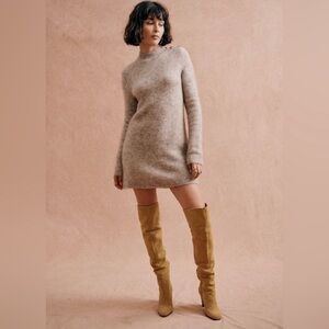 🌿|NWT| Sézane Polly Dress in Mottled Beige